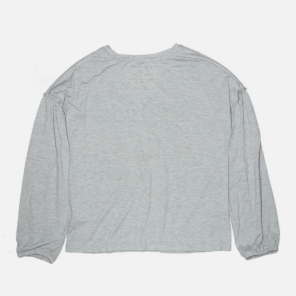 Rockets of Awesome Heather Gray Glitter Long Sleeve Top 6/7 - Picture 2 of 4